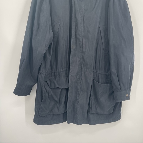 Brooks Brothers Jacket Men's XL Black Longline Long Sleeve Collared Full Zip - Picture 3 of 11